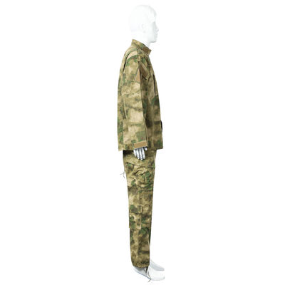 ACU Green Ruins Camoulfage Plaid Fabric Army Combat Uniform Suit