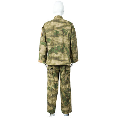 ACU Green Ruins Camoulfage Plaid Fabric Army Combat Uniform Suit