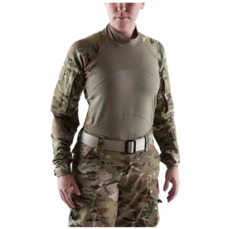 Rip-Stop Fabric Camouflage Military Tactical Combat Shirt Frog Suit