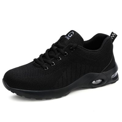 男性用 軽量 鉄製 足の安全靴 透気 静止 防空 防空 工作 スニーカー